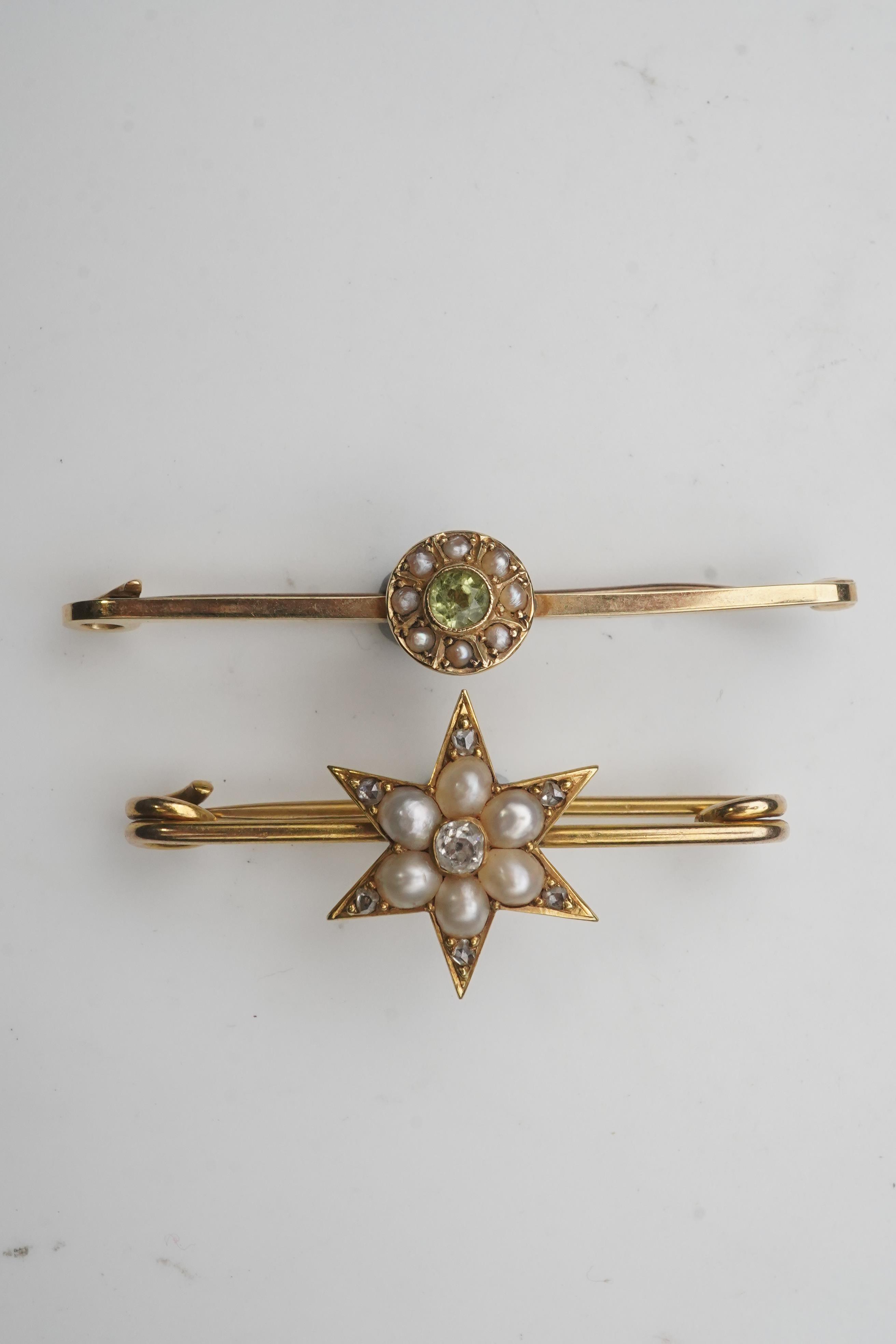 Two Edwardian brooches, early 20th century